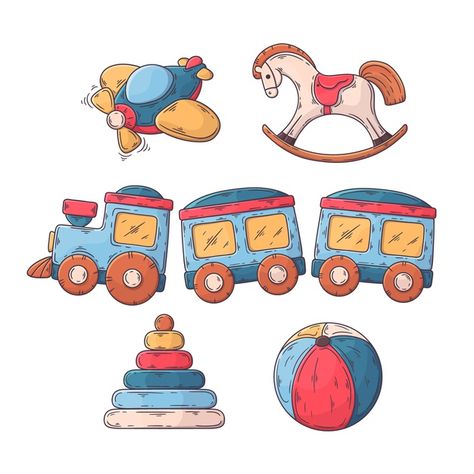 Christmas Toys Drawing, Toys Drawing Illustrations, Toys Painting, Toys Clipart, Toys Illustration, Toys Drawing, Toy Drawing, Toy Illustration, Toys Cartoon
