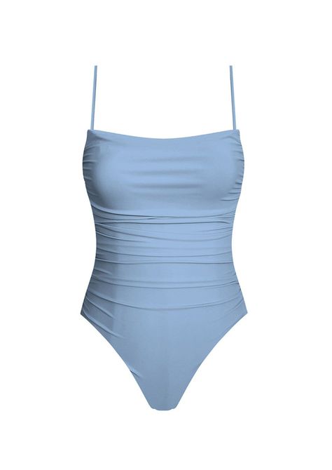 Beachside Dreaming One Piece - S / Baby Blue Aesthetic Swimsuits One Piece, 1 Peace Swimsuit, Simple One Piece Swimsuit, Blue Swimsuit Outfit, Periwinkle Swimsuit, Cute Swimming Suits One Piece, Aesthetic One Piece Swimsuit, Light Blue Swimsuit, Blue Bathing Suits