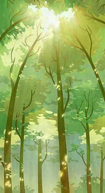 Illustrated Worlds - Imgur Trees Background For Editing, Tree Pictures Drawing, Green Tree Background For Editing, Tree Background Drawing, Anime Tree Background, Bottom View Perspective Drawing, Character Background Ideas, Tree Background For Editing, Forest Illustration Trees