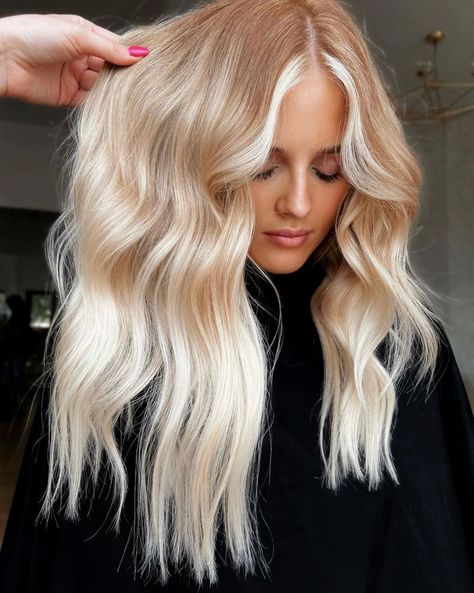 Strawberry Blonde Hair with White Highlights Strawberry Hair Color, Copper Blonde Hair, Spring Hair Color Trends, Light Strawberry Blonde, Blonde Hair Goals, Strawberry Blonde Highlights, Summer Blonde Hair, Red Blonde Hair, Strawberry Blonde Hair Color