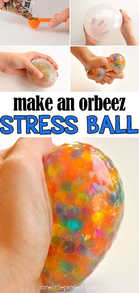 Diy Stressball Easy, Diy Stressball Orbeez, Sensory Balloons Diy, Science For School Age, Diy Squishy Ball, Sensory School Age, Squish Balls Diy, Flour Arts And Crafts, Diy Orbeez Crafts