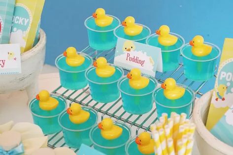 Duck Themed Birthday Party, Duck Themed Birthday, Duck Birthday Theme, Rubber Ducky Party, Rubber Ducky Birthday, Rubber Duck Birthday, Ducky Baby Shower, Rubber Ducky Baby Shower, Duck Birthday