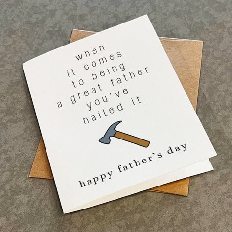 This Greeting Cards item by LettuceBuildaHouse has 51 favorites from Etsy shoppers. Ships from Canada. Listed on Jun 3, 2024 Things To Say On A Fathers Day Card, Fun Father’s Day Card Ideas, What To Say For Fathers Day, Fathers Day Cards Diy Adult, Dad Card Ideas Father's Day, Things To Make Your Dad For Father’s Day, Diy Father Day Cards, What To Write In Fathers Day Cards, Diy Father’s Day Cards From Wife