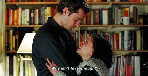 Closer Jude Law, Theatre Quotes, Tumblr, Closer 2004, Closer Movie, Mike Nichols, Lang Leav, Love Is Not Enough, Film Quotes