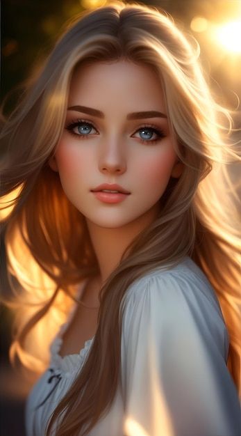 Photo beautiful girl with beautiful eyes | Premium Photo #Freepik #photo Beautiful Pictures Of Ladies, How To Draw A Female Face, Digital Portrait Art Beautiful, Beautiful Women's Faces, Blonde Woman Art, Beautiful Girls Wallpapers, Picture Of Woman, Eyes Photo, Beautiful Eyes Images