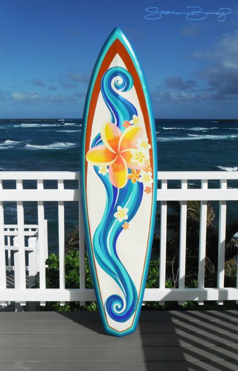 Cute Surfboard Designs, Cute Surfboards, Painted Surfboard Ideas, Surfboard Art Decor, Surfboard Drawing, Surfer Board, Deco Surf, Surfboard Art Design, Surfboard Painting