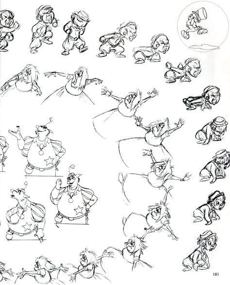 Frank Thomas and Ollie Johnston Walt Disney, Disney Animation, Exaggeration Animation, Marc Davis, Frank Thomas, Cartoon Character Design, Weird Art, Animation Art, Cartoon Characters