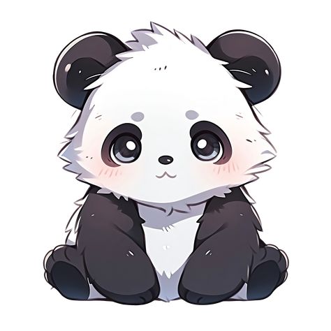 Cute Kawaii Panda Sticker Panda Sketch, Chibi Panda, Anime Panda, Cute Panda Drawing, Panda Mignon, Cute Panda Cartoon, Panda Artwork, Panda Illustration, Panda Drawing