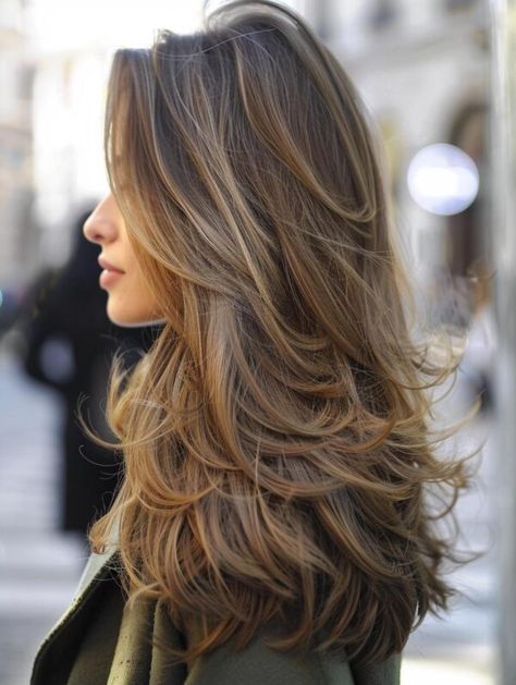 Explore Layered Haircuts for Long Hair - Styles to Transform Your Look Christmas Hairstyles, Layered Haircuts For Long Hair, Choppy Layered Haircuts, Women Haircuts Long, Haircuts For Long Hair With Layers, Layered Haircuts For Medium Hair, Long Layered Haircuts, Queens Ny, Haircuts For Medium Hair
