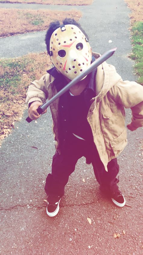 kids jason halloween costume  #halloween #2018 #kids Jason Halloween Decorations, Jason Kids Costume, Jason Halloween Costume, Halloween Piano, Jason Voorhees Mask, Halloween Costume Toddler, Halloween Jason, Freddy Vs Jason, Kid Costume