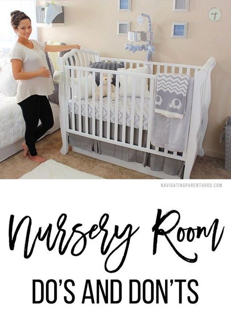 Top Nursery Room Do's & Don'ts - Navigating ParenthoodNavigating Parenthood #nurseryroomdesign Nursery Decor Neutral Beige, Ideas For Nursery Room, Mismatch Nursery Furniture Ideas, Nursery Room Idea, Nursery Party Ideas, Nursery Set Up Ideas, Baby Ideas Room, Mismatched Nursery Furniture, Baby In Parents Room Ideas