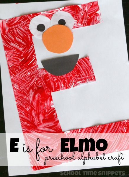 E is for Elmo Preschool Alphabet Craft | School Time Snippets. Pinned by SOS Inc. Resources. Follow all our boards at pinterest.com/sostherapy/ for therapy resources. Elmo Craft, Letter E Crafts, Letter E Activities, Letter E Craft, Preschool Letter Crafts, Alphabet Crafts Preschool, Abc Crafts, Alphabet Letter Crafts, Preschool Alphabet