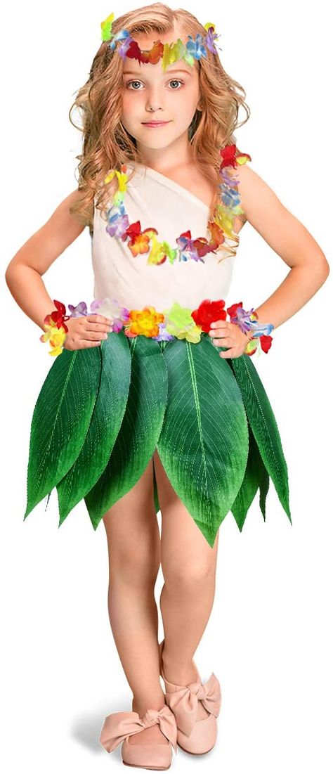 Hula Girl Costume, Hawaii Costume, Lilo Costume, Grass Skirts, Hawaiian Costume, Beach Costume, Beach Party Favors, Luau Party Supplies, Hula Skirt