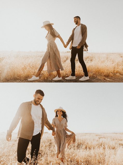 Malibu Creek State Park Engagement Session | California Wedding & Engagement Photographer - nicolekirshnerphotography.com Couples Outfits For Photoshoot, Pre Nup Poses Couple Pictures, State Park Photoshoot Ideas, Photo Poses For Couples Engagement Shoots, Fall Pre Wedding Photoshoot, Prewedding Couple Photoshoot, Outfit For Couple Photoshoot, Sacramento Maternity Photos, Couples Photoshoot Style Guide