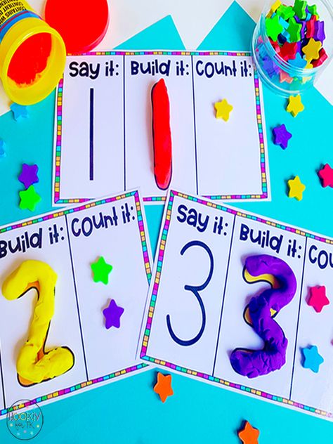 Counting Prek Activities, Number 1 Math Activities Preschool, Shapes Math Activities Preschool, Pre K Numbers Activities, Prek Class Activities, Fine Activities For Preschoolers, Prek 2 Activities, Early Prek Activities, Back To School Small Group Preschool