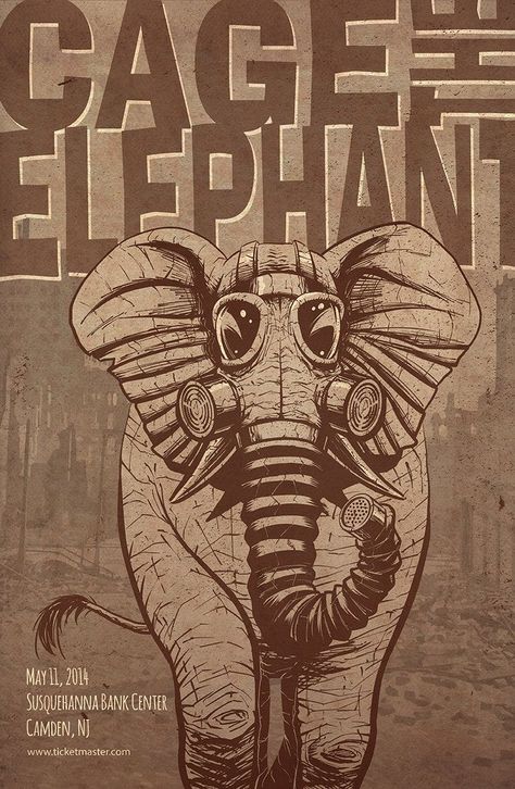 Cage The Elephant Poster Aesthetic, Posters Cage The Elephant, Cool Band Posters, Aesthetic Band Posters, Indie Band Posters, Indie Music Posters, Music Posters Aesthetic, Indie Rock Poster, Indie Posters