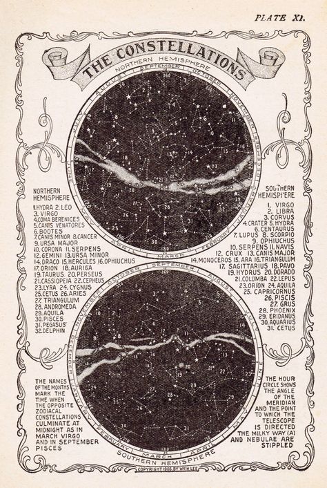 Star Constellations Free Printable - from Knick of Time @knickoftime.net Room Posters Aesthetic Printable Vintage, Celestial Printables, Printable Posters Aesthetic, Room Posters Aesthetic Printable, Vintage Posters Aesthetic, Types Of Stars, Posters Aesthetic Room, Vintage Astronomy, Posters Aesthetic