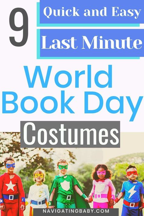 9 Easy World Book Day Costumes Last Minute Easy World Book Day Costumes, Famous Book Characters, Easy Book Character Costumes, Easy Book Week Costumes, Costumes Last Minute, Tin Man Costumes, World Book Day Ideas, Old Halloween Costumes, Children's Book Characters