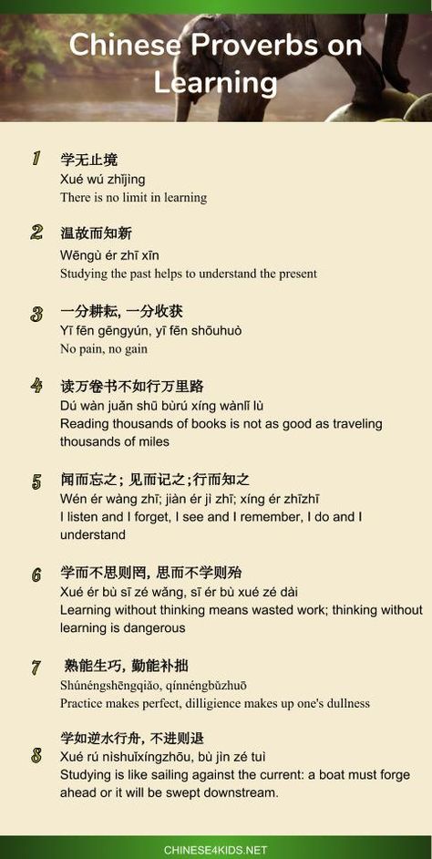 Chinese proverbs on Learning feature 8 Chinese inspirational quotes on learning #Chinese4kids #Chineseproverbs #Chinesequotes #Chinesesayings #MandarinChinese #Chineselearning #MandarinChineseforkids Chinese Quotes Pinyin, Chinese Study Quotes, Chinese Poems With Translation, Chinese Quotes With Translation, Quotes On Learning, China Quotes, Quotes Chinese, Chinese Sayings, Chinese Wisdom