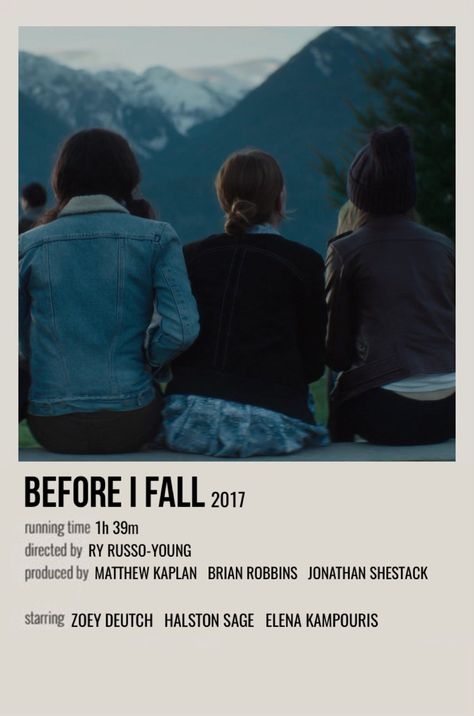 Before I Fall Movie Poster, Autumn Movie Poster, Before I Fall Poster, Before I Fall Quotes, Before I Fall Book, Before I Fall Aesthetic, Before I Fall Movie, Fall Movie Poster, Autumn Movies