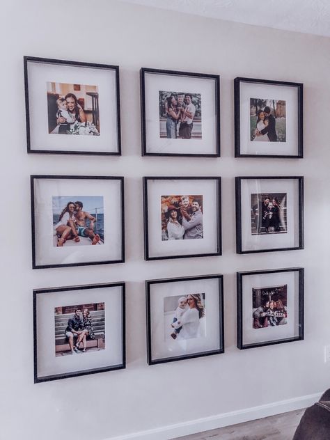 The easiest way to build a gallery wall in your home – Everyday Glam Guide Photo Frames For Wall, Photo Frame Ideas, Family Photo Gallery Wall, Hallway Gallery Wall, Family Gallery Wall, Everyday Glam, Picture Gallery Wall, Family Photo Wall, Gallery Wall Layout
