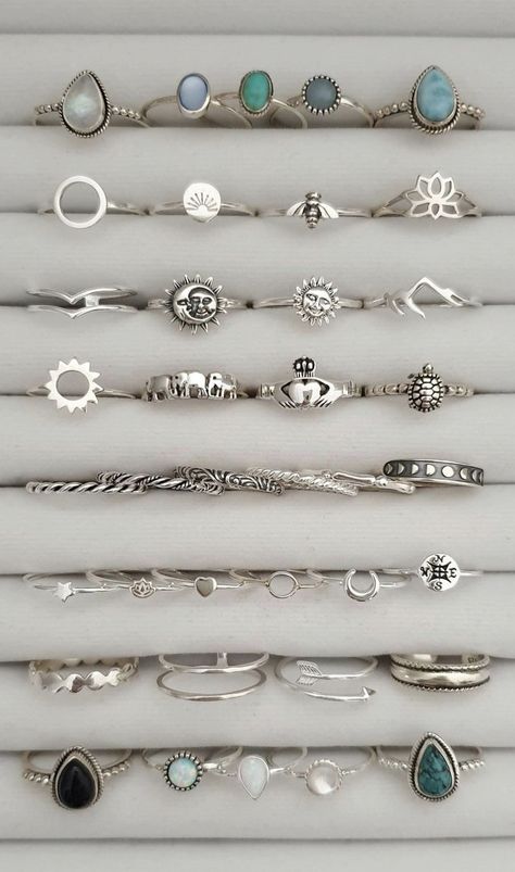 Summer Rings, Edgy Jewelry, Indie Jewelry, Common Thread, Jewelry Accessories Ideas, Dope Jewelry, Jewelry Lookbook, Classy Jewelry, Funky Jewelry