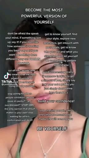 How to become the BEST VERSION OF YOURSELF in 2022 ♡ become "that girl" with these habits!!! How To Become A Better Version Of Yourself, How To Be Liked By Everyone At School, Glowup Quote, Focused Girl Aesthetic, How To Make Your Life More Aesthetic, Tips For Confidence, How To Be Hot Tips, Liked Pins, Becoming That Girl Aesthetic