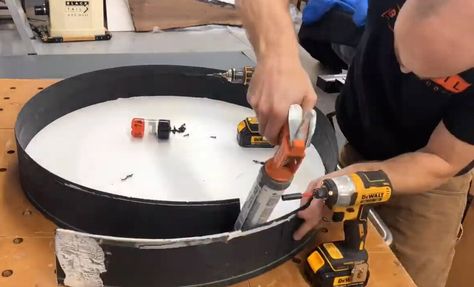 How to Make a Round Epoxy Table Mold — Blacktail Studio Resin In Wood, Round Epoxy Table, Diy Resin Wood Table, Diy Resin Table, Diy Resin Mold, Resin And Wood Diy, Resin Table Top, Diy Table Top, How To Make Resin