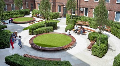 The Outdoor Room | Orchard Lisle Courtyard, Guys' & St Thomas Hospital Hospital Architecture, Healthcare Architecture, Healing Garden Design, Public Garden Design, Landscape Gardening, Courtyard Gardens Design, Healing Garden, Plans Architecture, Courtyard Design