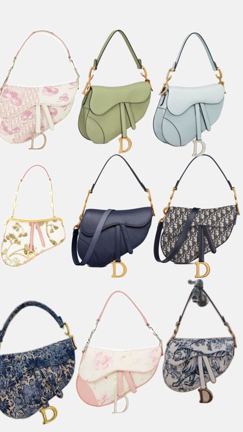 Dior Purses, Desain Buklet, My Style Bags, Luxury Bags Collection, Aesthetic Bags, Tas Fashion, Dior Saddle, Girly Bags, Fancy Bags