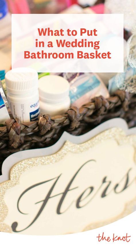 Wedding Bathroom Amenities Basket, Courtesy Baskets In Bathroom At Wedding, Basket In Bathroom For Wedding, Bathroom Basket Ideas For Wedding, Ladies Room Basket For Wedding, Bathroom Decor Wedding, Bathroom Amenity Basket, Guest Toiletries Basket Wedding Bathroom, Wedding Guest Baskets For Bathroom