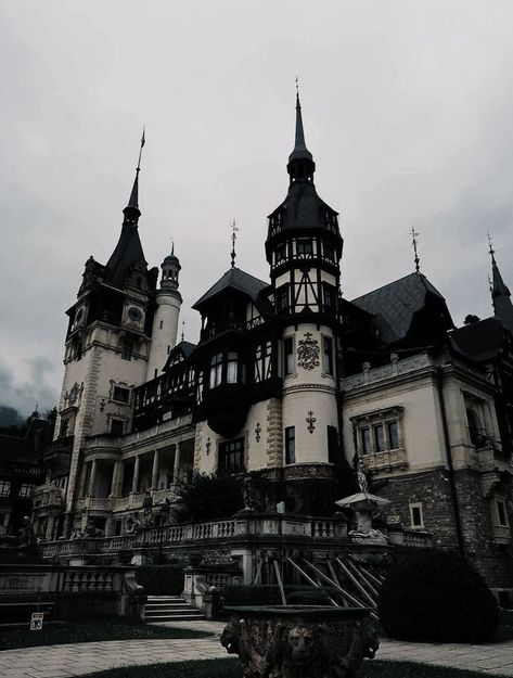 Goth Castle, Goth Architecture, Castle Romania, Gothic Homes, Peles Castle, Gothic Castle, Dark Castle, Black Castle, Bg Design