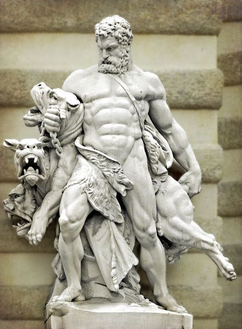 Hercules Statue, Greek Pantheon, Ancient Greek Sculpture, Greek Heroes, Statue Tattoo, Greek Mythology Tattoos, Classic Sculpture, Greek Statues, Statue Art