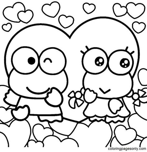 92 Free Printable Keroppi Coloring Pages Coloring pages for kids #coloringpagesforkids Coloring page for kids #coloringpageforkids Kids coloring page #kidscoloringpage 15.115 Keroppi Coloring Pages, Family Coloring Pages, Christmas Activity Book, Farm Animal Coloring Pages, Valentines Day Coloring Page, Valentine Coloring Pages, Words Coloring Book, Valentines Day Coloring, Shapes For Kids