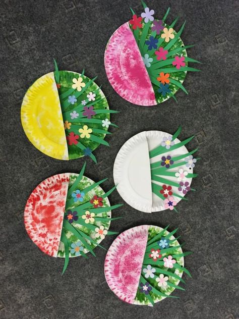 Easy Spring Crafts, Påskeaktiviteter For Barn, Spring Arts And Crafts, Spring Crafts Preschool, April Crafts, Toddler Arts And Crafts, Spring Preschool, Aktivitas Montessori, Spring Crafts For Kids