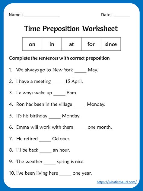 Preposition Worksheets Kindergarten, Preposition Worksheet, Prepositions Worksheets, Worksheets For 5th Grade, Math Mental, 2nd Grade Reading Worksheets, Preposition Worksheets, Materi Bahasa Inggris, English Prepositions