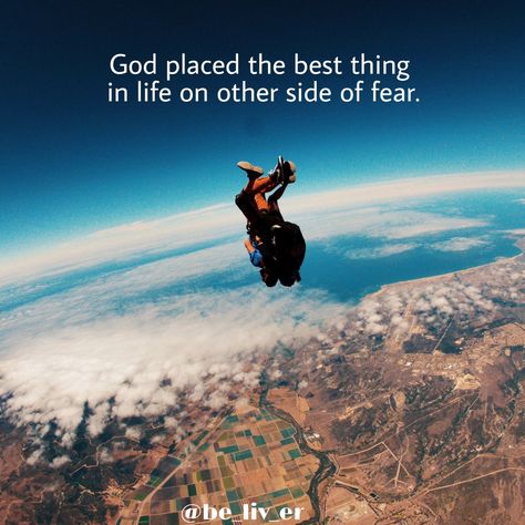 Skydiving,motivation,fear Skydiving Quotes, Will Smith Quotes, Other Side Of Fear, Good Thursday, Land Surveyors, Fear Quotes, Landform, Take For Granted, Thursday Motivation