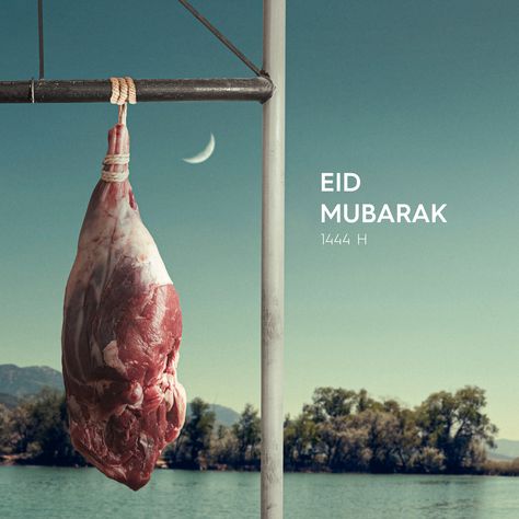 Eid Adha Creative Ads, Eid Mubarak Creative Ads, Eid Adha Mubarak Design, Eid Creative Ads, Eid Ads, Social Media Clothes, Eid Post, Eid Photography, Eid Al-adha Design