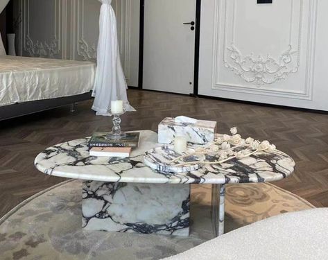 ItalianHandmadDesign - Etsy UK French Marble Coffee Table, Calacatta Viola Coffee Table, Blue Marble Coffee Table, Organic Shape Coffee Table, Marble Furniture Living Room, Minimal Fireplace, Marble Coffee Table Living Room, Marble Interior Design, Marble Calacatta