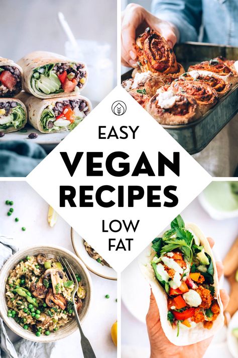 Vegan Beginner, Starch Recipes, High Carb Low Fat, High Carb Low Fat Vegan, Low Fat Vegan Recipes, Hclf Vegan, Low Fat Diet Plan, Vegan Grocery List, Low Fat Dinner