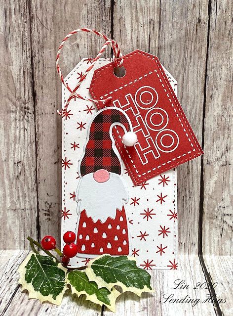 Christmas Tags Handmade, Christmas Gift Tags Handmade, Xmas Tags, 25 Days Of Christmas, Gift Tags Diy, Holiday Tags, Handmade Gift Tags, Sending Hugs, Diy Tags