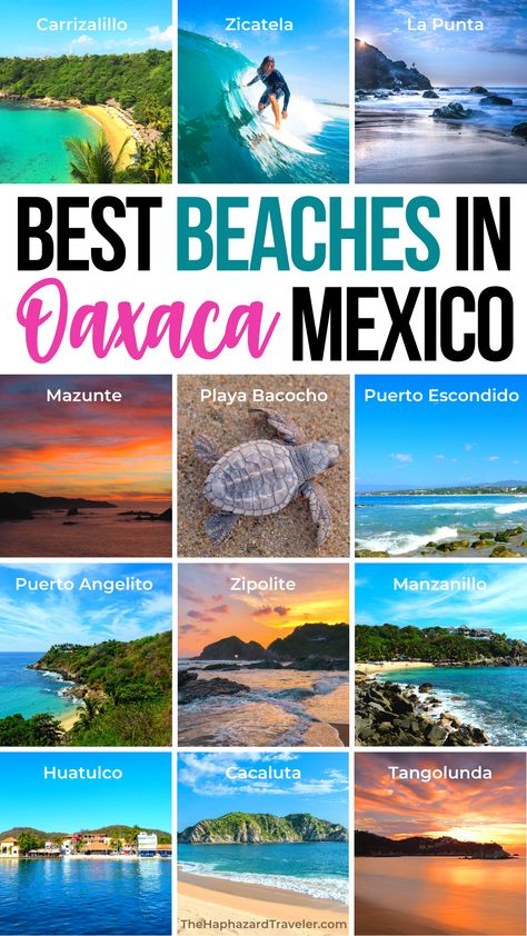 Oacaxa Mexico, Oaxaca Beaches, Oaxaca Mexico Travel, Puerto Escondido Oaxaca, Mexico Restaurants, Mexico Beaches, Amazing Hotels, Best Beaches To Visit, Turtle Conservation
