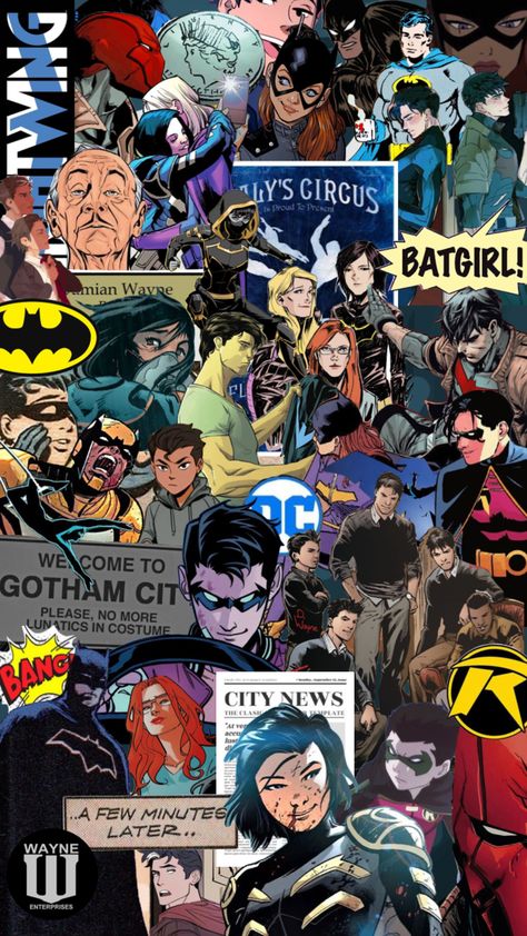Comic Book Wallpaper, Batman Poster, Bat Boys, Comic Book Artwork, Batman Funny, Batman Wallpaper, Family Poster, Dc Comics Artwork, Im Batman