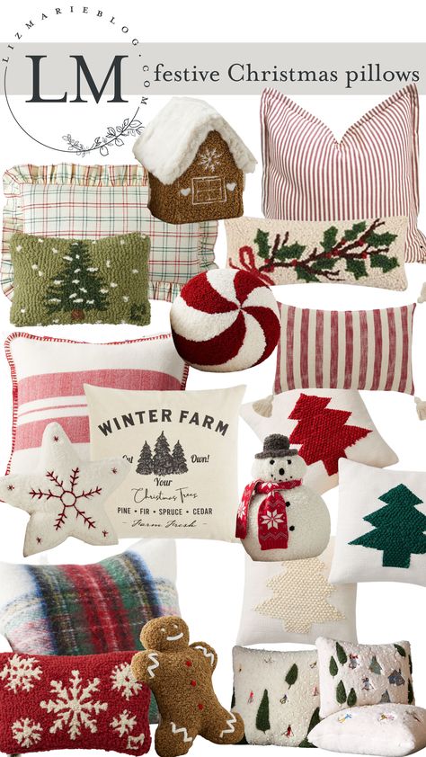 Natal, Xmas Pillows Ideas, Cute Christmas Pillows, Christmas Decor Pillows, Christmas Diy Pillows, Pink Christmas Pillows, Christmas Couch Pillows, Christmas Kids Room, Christmas Throw Pillows