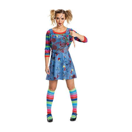 Chucky Dress, Chucky Outfit, Chucky Halloween Costume, Chucky Halloween, Chucky Costume, Chucky Doll, Rainbow Socks, Halloween 4, Scary Costumes