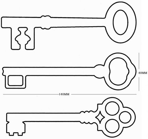 Printable Key Template for Kids Key Images Clip Art, Key Template Free Printable, Key Coloring Pages, Key Doodle, Key Outline, Key Printable, Key Template, Key Images, Key Crafts