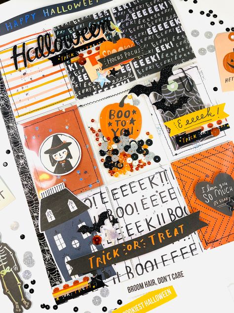 Halloween pocket letter happy mail Crate Paper, Halloween Pocket Letter, Crafting Videos, Scrapbook Pictures, Pocket Letter, Pocket Letters, Memory Keeping, Scrapbook Designs, Halloween Paper