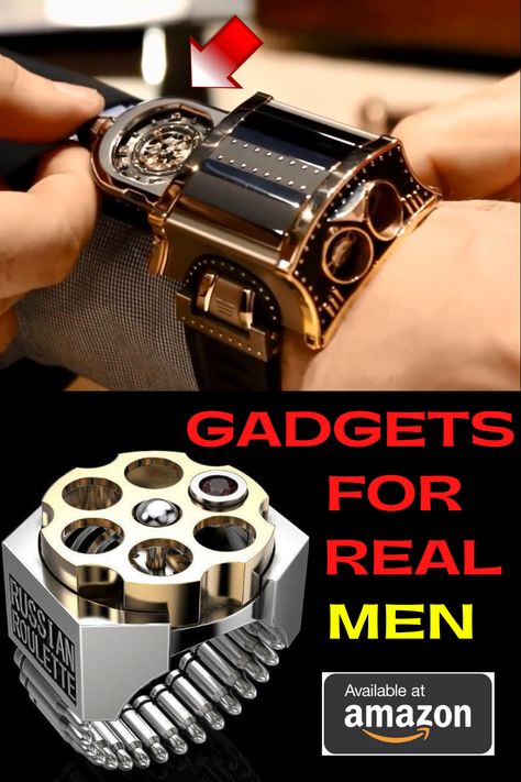 Gadgets for real men available at Amazon Amazon Gadgets For Men, Car Gadgets For Men, Best Gadgets For Men, New Gadgets For Men, Cool Car Gadgets, Electronic Gadgets For Men, Gadgets For Men, Coolest Gadgets, New Car Accessories