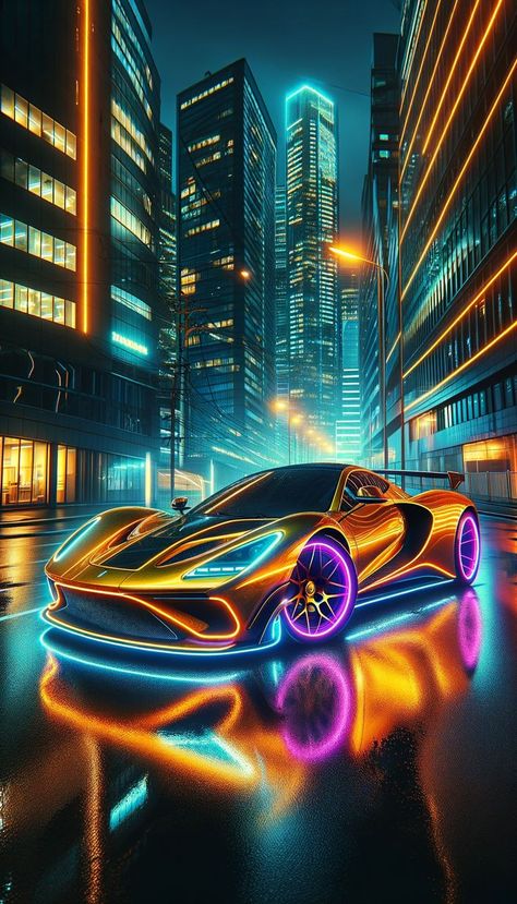 Car iPhone Wallpaper Car Animation, City Backdrop, Neon Car, Car Iphone Wallpaper, Red Background Images, Best Wallpaper Hd, Cool Car Drawings, Cool Car Pictures, Neon Nights