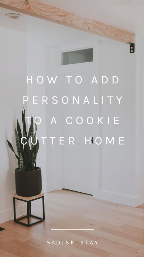 How to add personality to a cookie cutter home. Customize your builder grade home to give it personality and originality. Home renovation updates you should make on your cookie cutter house. Interior Design Tips by Nadine Stay. #cookiecutterhome #cookiecutter #homeimprovements #homeremodel #interiordesigntips #interiordesign Theatre Decor, Theater Decor, Janmashtami Decoration, Decor Western, Office Decorating, Geek Decor, Decoration Halloween, Decoration Items, Homemade Halloween